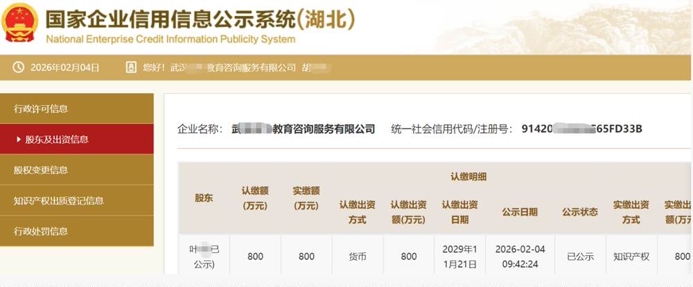 上海某教育咨询公司800万知识产权实缴案例
